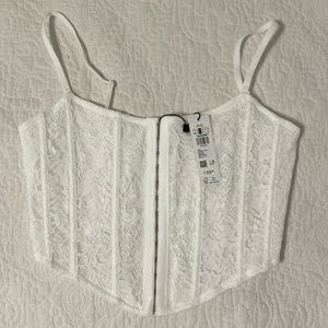 GARAGE lace bustier top